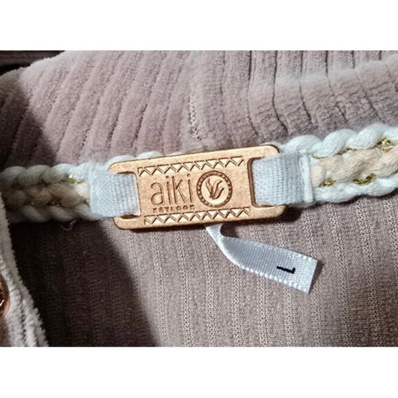 Aiki Keylook Germany Womens Hoodie Large Pink Logo Ribbed Soft Kanagroo Pocket - Picture 3 of 12